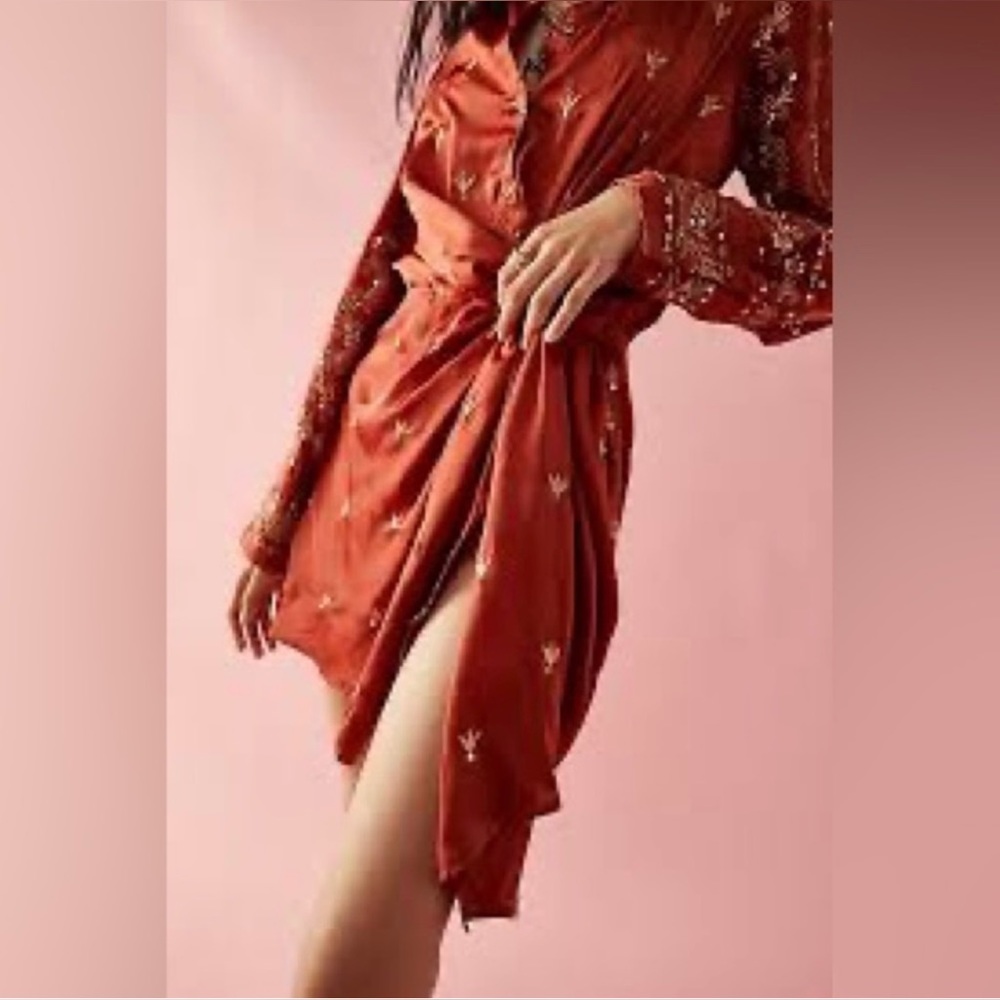 Free People Rust Mini Dress